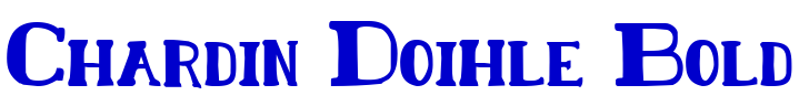 Chardin Doihle Bold フォント